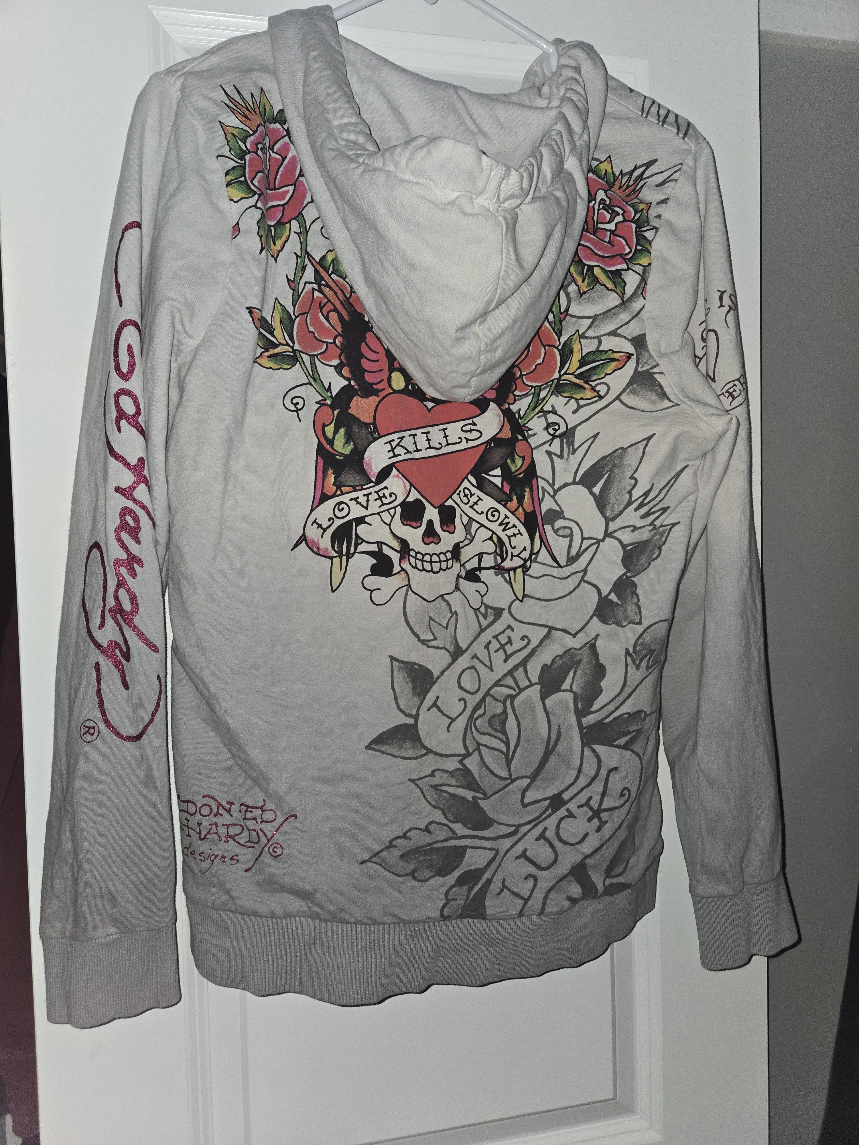 Christian Audigier × Ed Hardy Vintage Ed Hardy Zipup hoodie Size M / US 6-8 / IT 42-44 - 2 Thumbnail