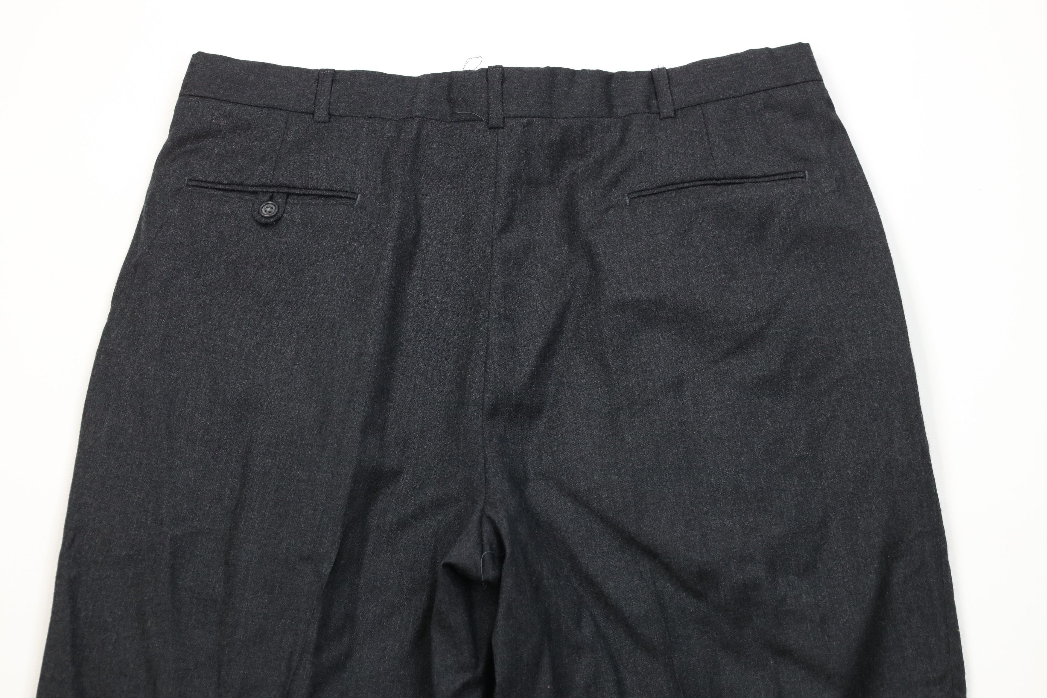 Lands' End Vintage 90s Lands End Wide Leg Chino Pants Charcoal Gray USA Size US 38 / EU 54 - 9 Thumbnail