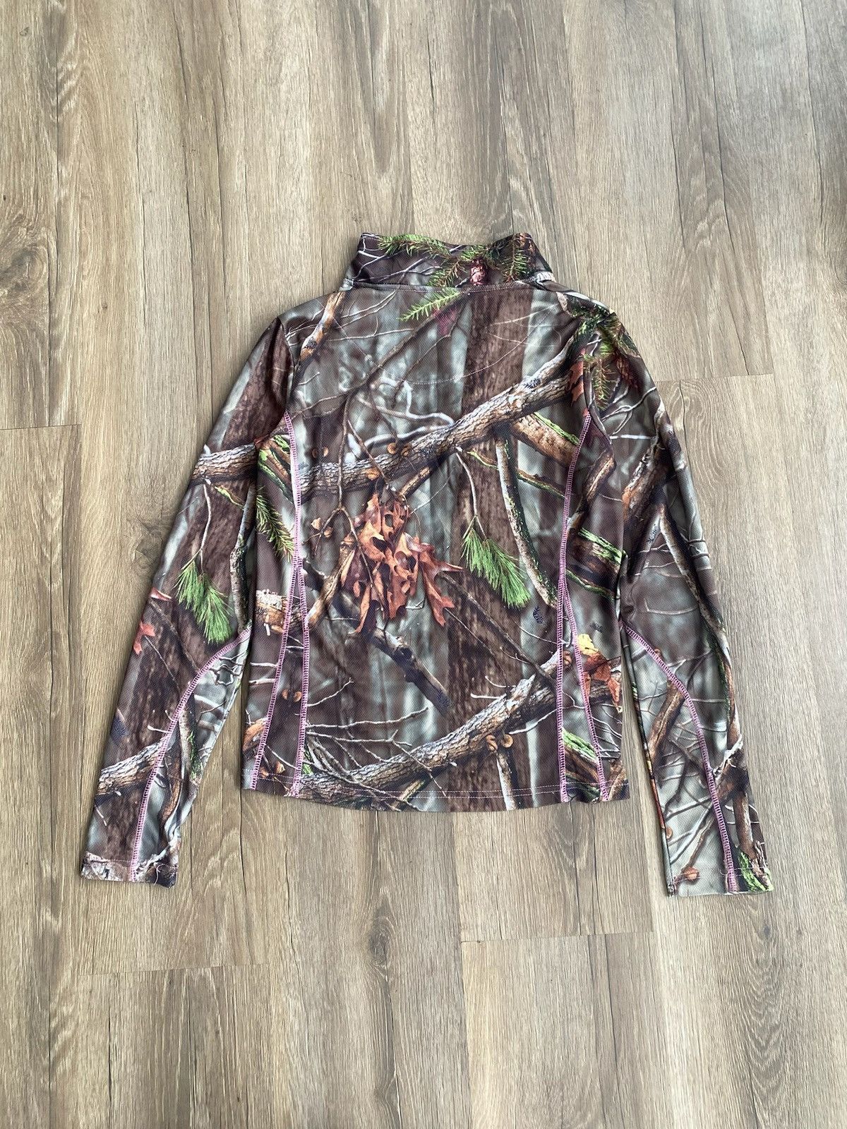 Vintage Vintage Camo Quarter zip long sleeve Women’s sweater Size L / US 10 / IT 46 - 7 Thumbnail