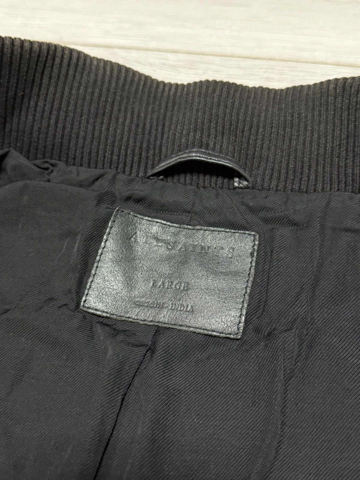 Allsaints Allsaints bomber varsity wool leather jacket buttons Size US L / EU 52-54 / 3 - 6 Thumbnail