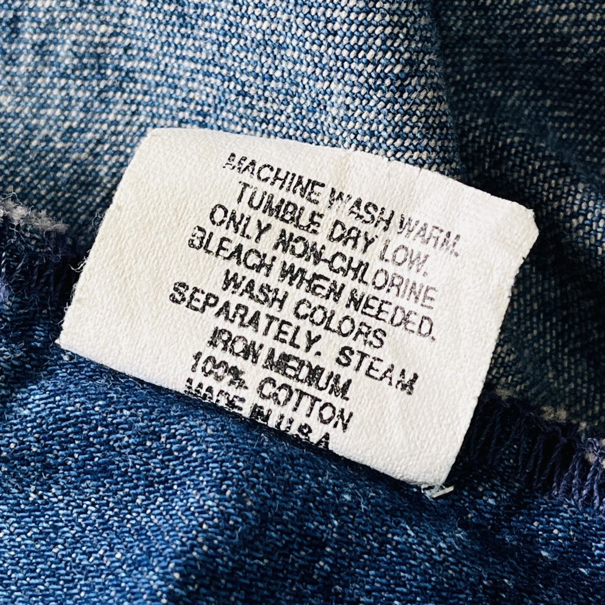 Polo Ralph Lauren × Ralph Lauren × Vintage Vintage 1980s Ralph Lauren Polo Country Denim Baggy Pants Size US 31 - 16 Thumbnail