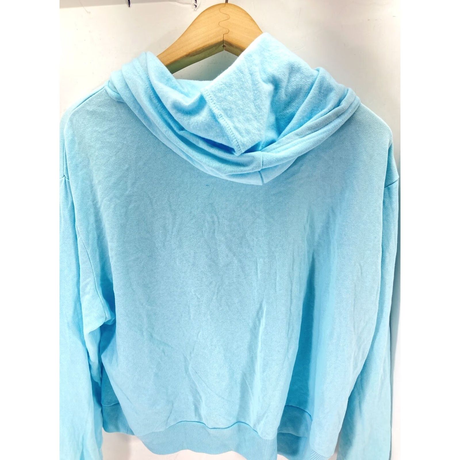 Polaroid Polaroid Sweatshirt Hoodie Women 2XL Teal Blue Pullover Casual Graphic Crop Shirt Size XXL / US 16-18 / IT 52-54 - 6 Thumbnail