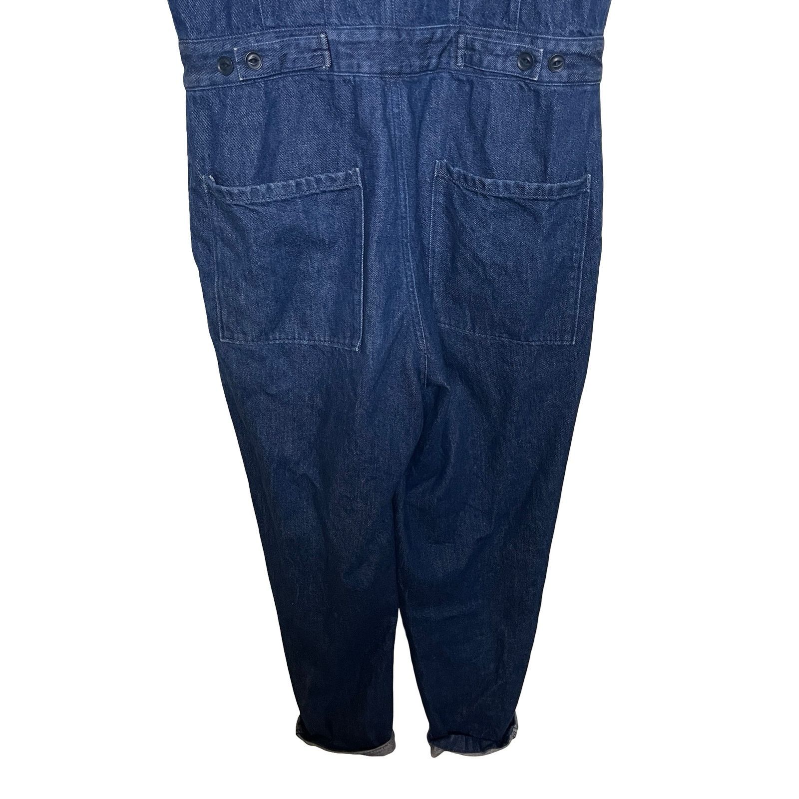 Outerknown OUTERKNOWN Indigo Blue Denim Jumpsuit Womens XS Size 24" / US 00 / IT 34 - 3 Thumbnail