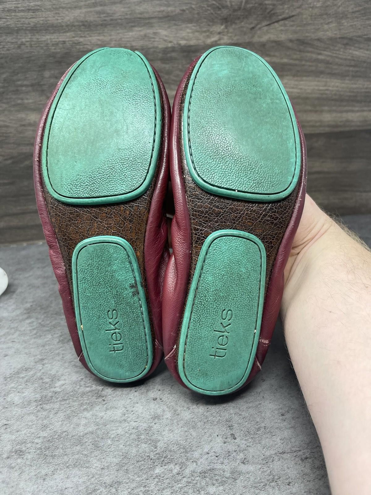 Andrew's Ties Tieks Gavrieli Ballet Flats Womens Size 6 Red Leather Size US 6 / IT 36 - 9 Thumbnail