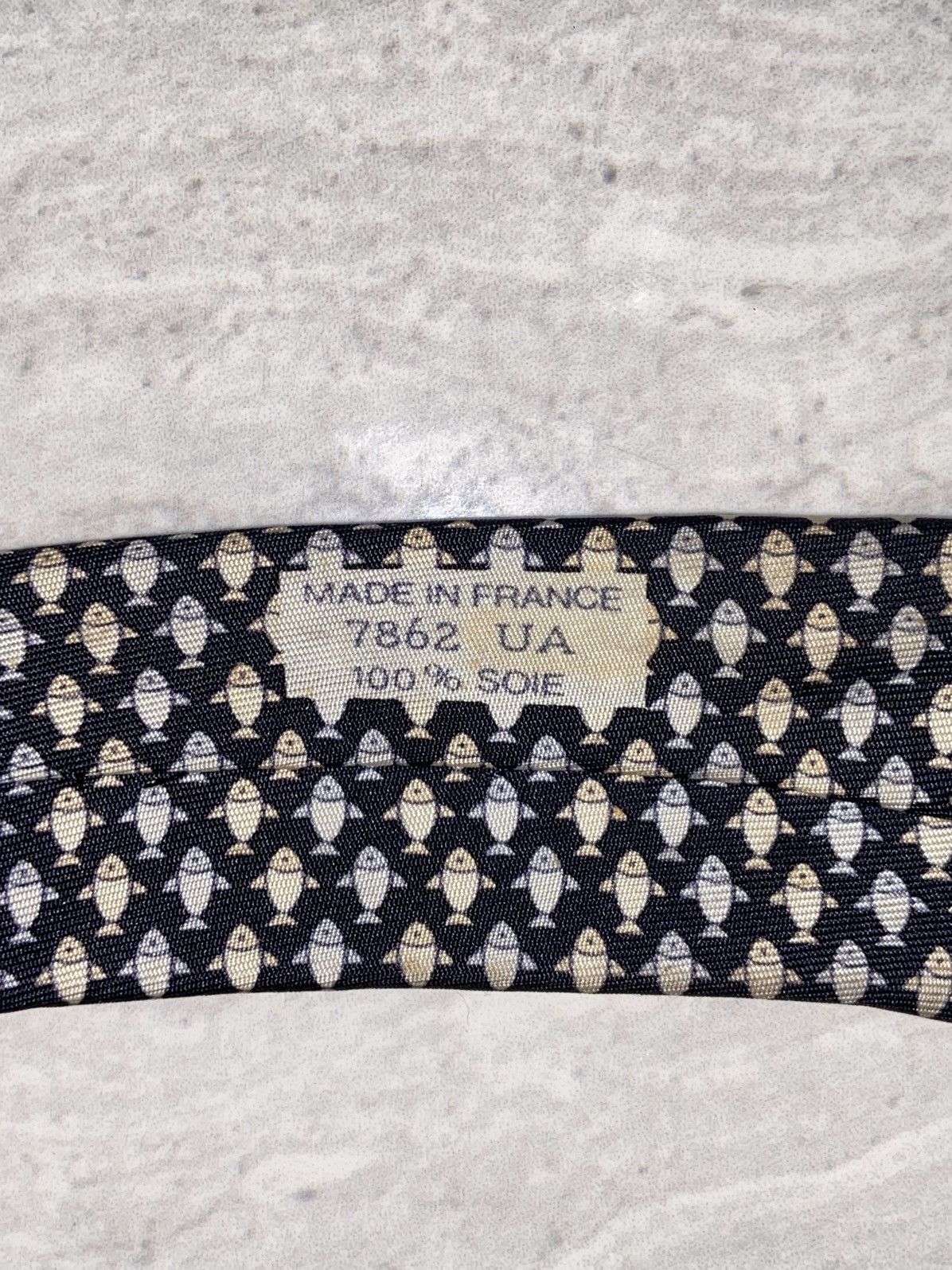 Hermes HERMES Paris Motive Tie Size ONE SIZE - 6 Thumbnail