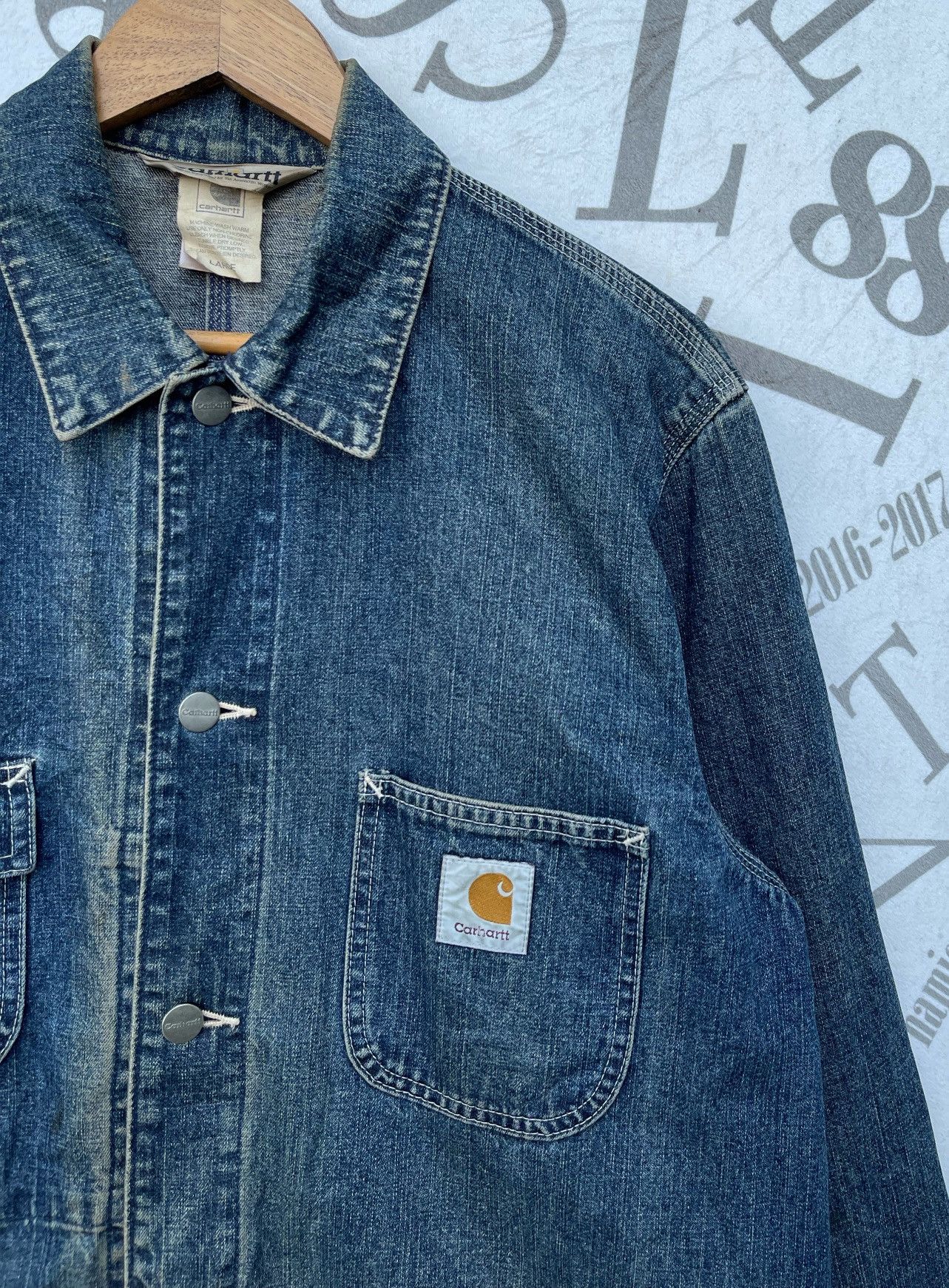 Carhartt 🔥Vintage Carhartt Men's Michigan Denim Chore Jacket Size US L / EU 52-54 / 3 - 6 Thumbnail