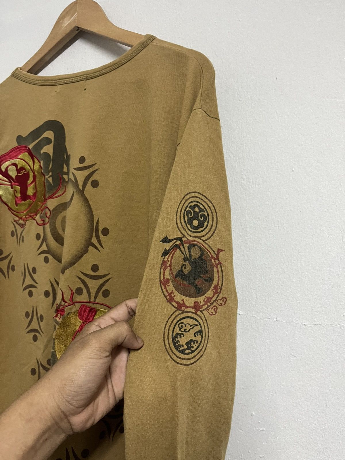 Japanese Brand 💥Go Coo ! Sukajan Monkey King Embroidered Japanese Motive Size US L / EU 52-54 / 3 - 6 Thumbnail