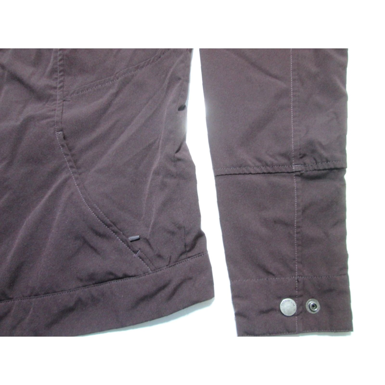Vintage Columbia Jacket Brown Basic Jacket Womens L Zip Pockets Solid Polyester Outerwear Size L / US 10 / IT 46 - 3 Thumbnail
