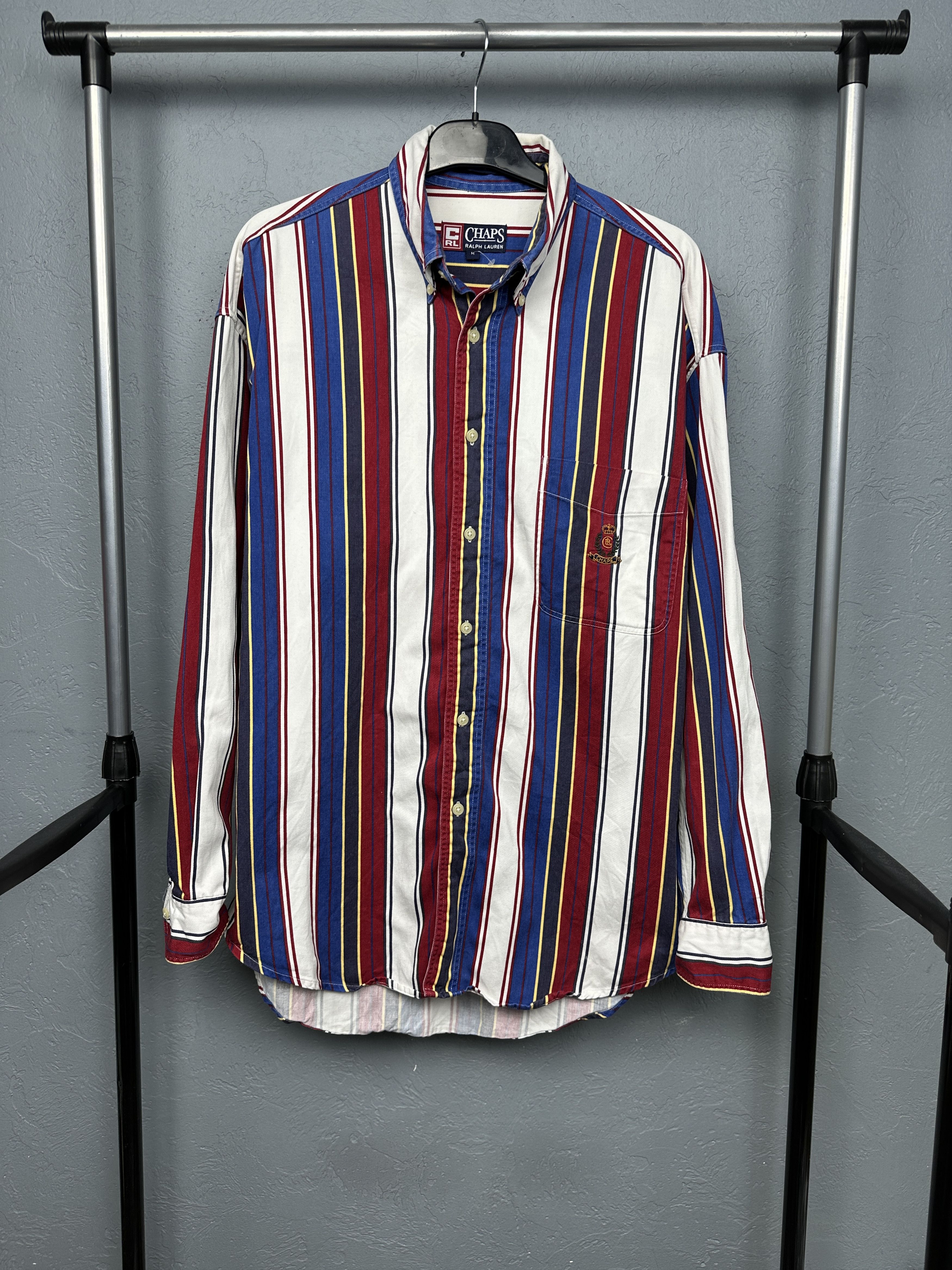 Chaps Ralph Lauren Chaps Polo Ralph Lauren Mens Long Sleeve Striped Shirt Size US M / EU 48-50 / 2 - 1 Thumbnail