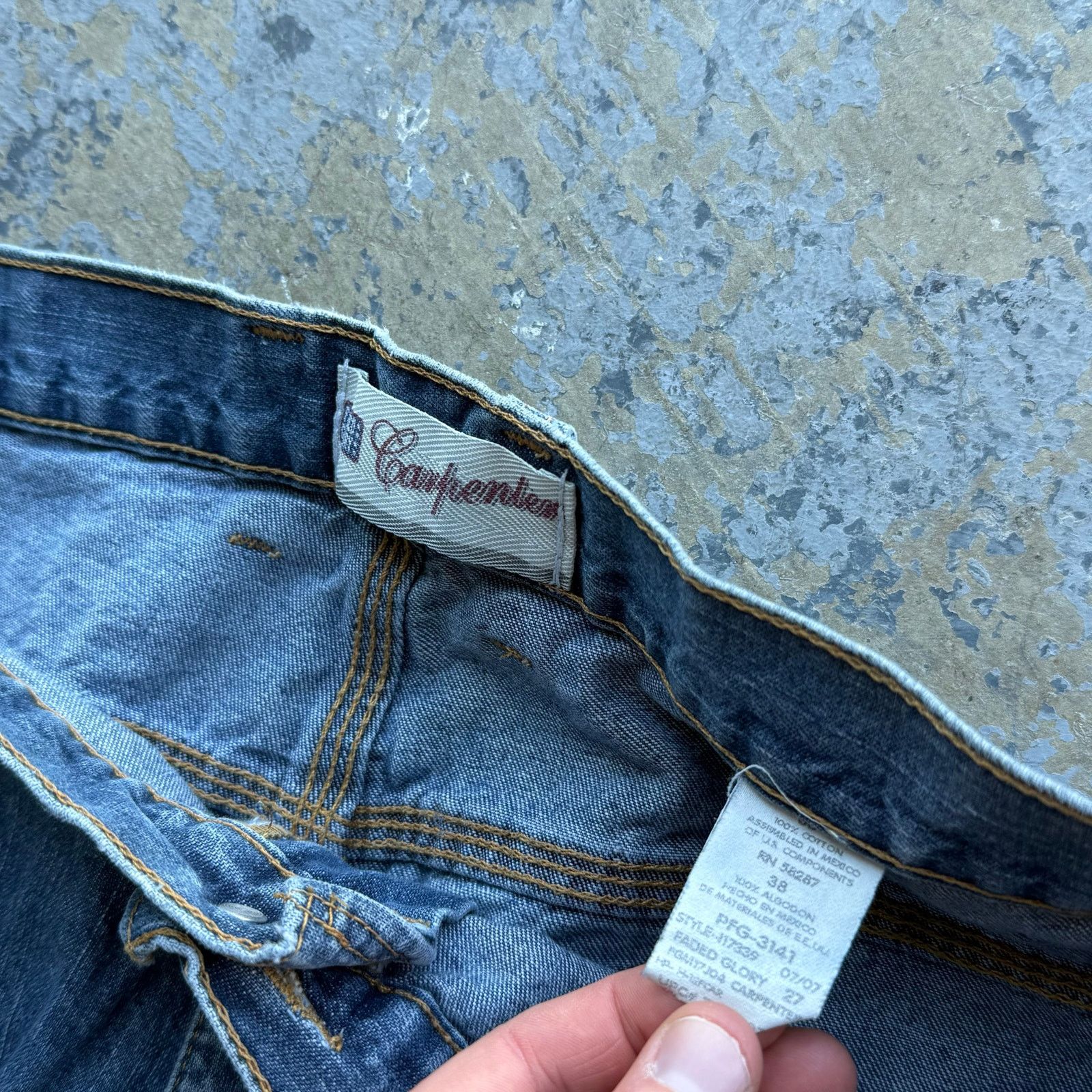 Faded Glory Vintage Y2K Loose Fit Denim Carpenter Jorts Sz 38 Size US 38 / EU 54 - 4 Thumbnail