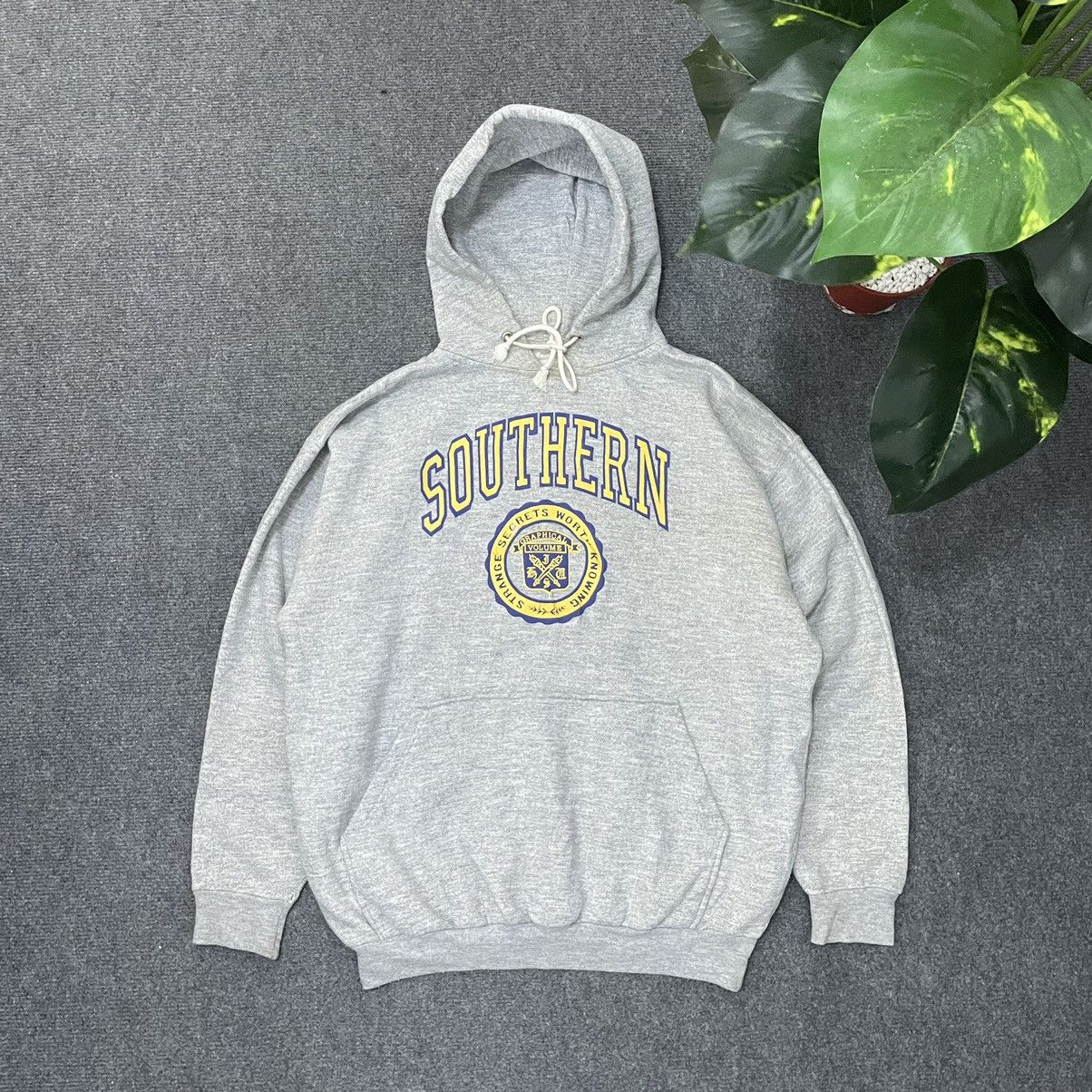 Vintage Vintage 1990s Southern University Pullover Hoodie Size US L / EU 52-54 / 3 - 1 Thumbnail