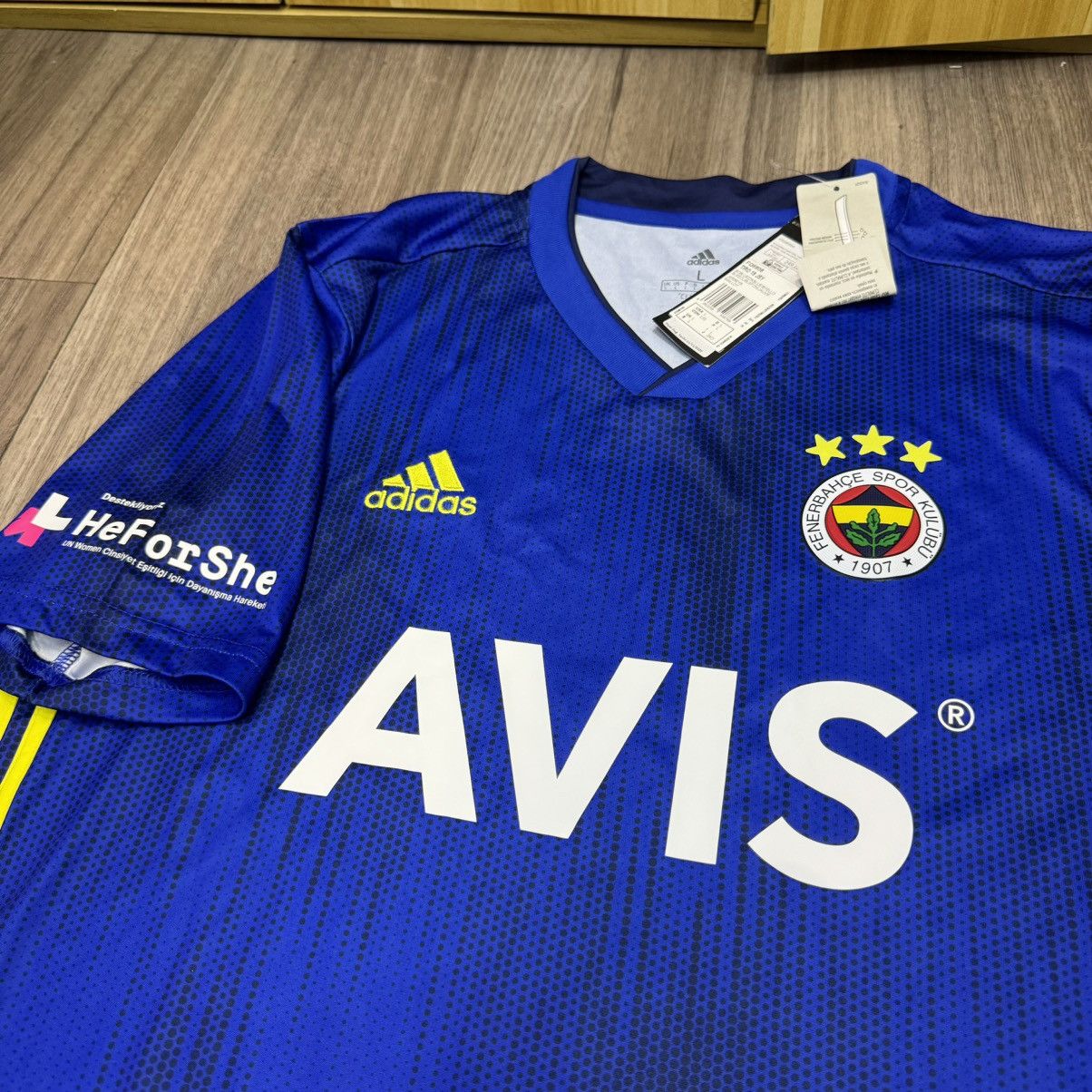 Adidas Fenerbahce 19/20 third away shirt (bnwt) Size US L / EU 52-54 / 3 - 3 Thumbnail