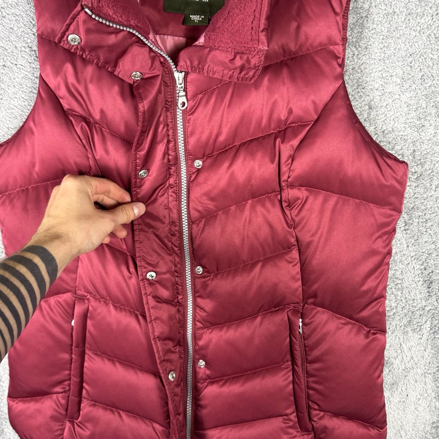 Eddie Bauer VINTAGE Eddie Bauer Goose Down Vest Women LT Premium EB550 Fill Power Puffer Full Zip Shirt? Size L / US 10 / IT 46 - 6 Thumbnail