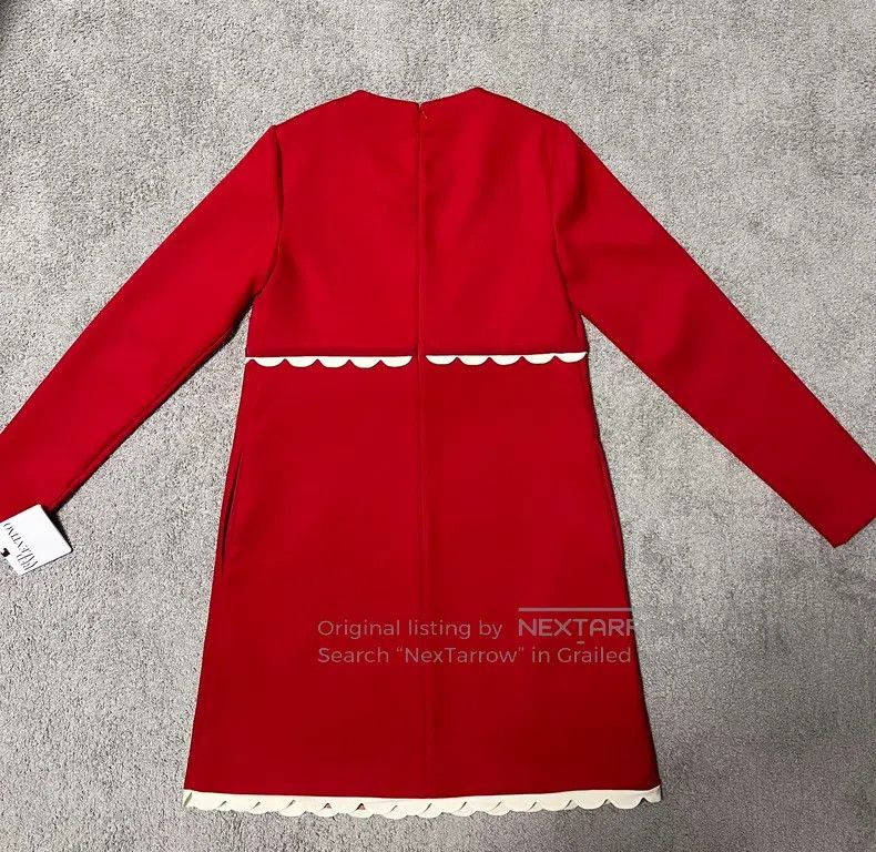 Valentino Valentino Red ruffled dress Size S / US 4 / IT 40 - 3 Thumbnail