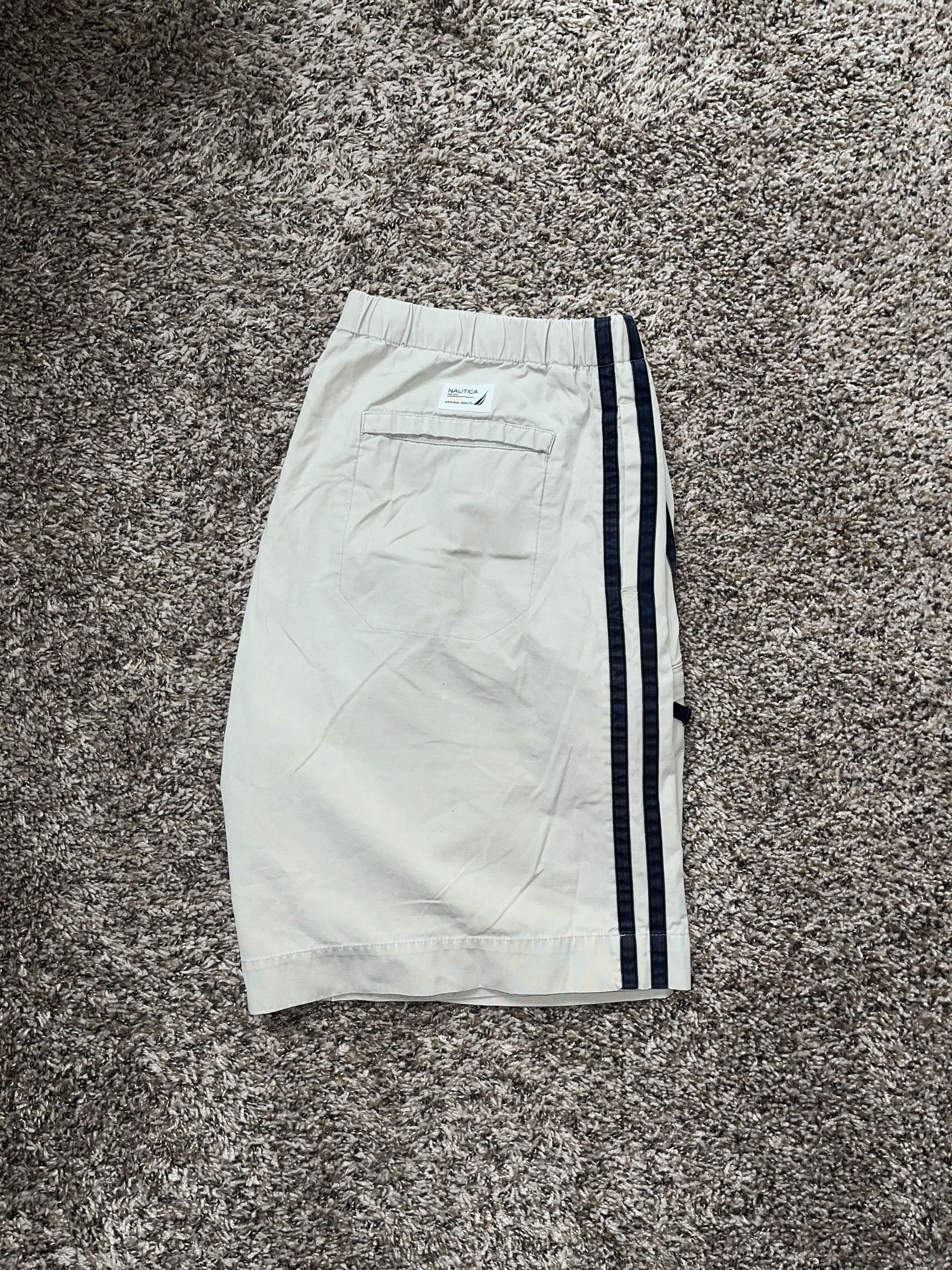 Nautica Y2K Nautica Explorer Striped Beige Shorts Size US 34 / EU 50 - 6 Thumbnail
