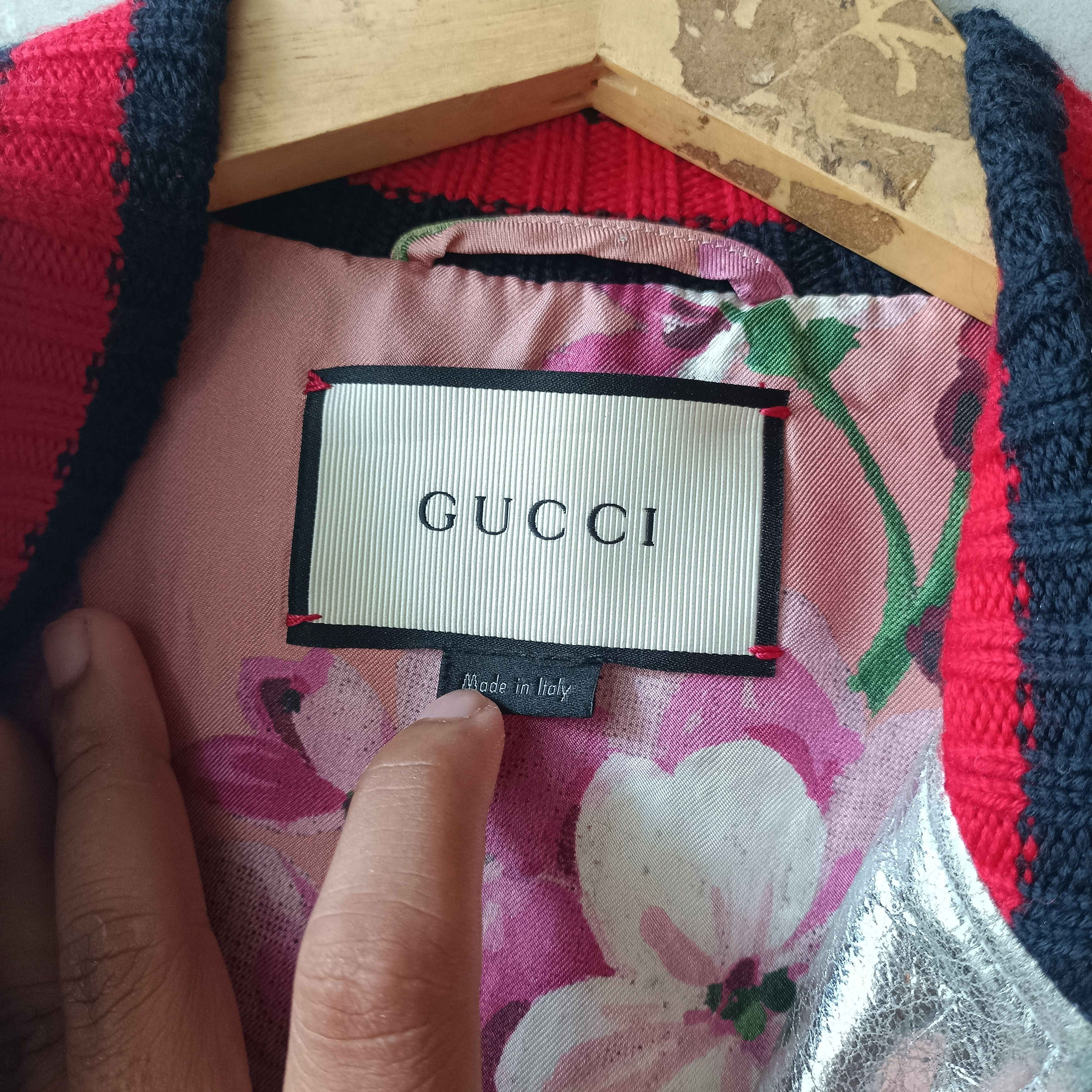 Gucci GUCCI Silver Crackle Leather Jacket in size 44IT(S) hs Size US S / EU 44-46 / 1 - 6 Thumbnail