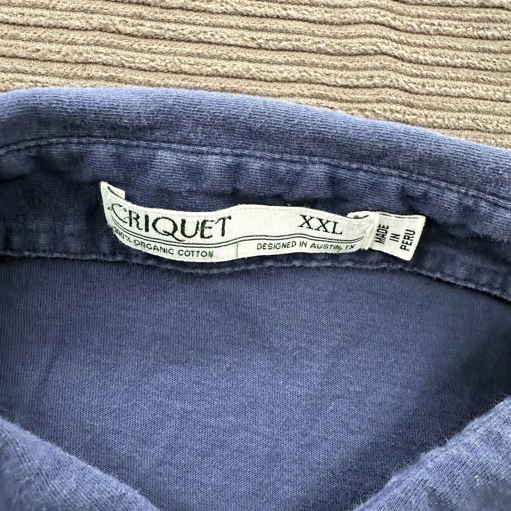 Vintage Criquet Polo Shirt Men 2XL Blue Organic Cotton Golf Preppy Logo Short Sleeve Casual Slimming Regular Size 2XL Mens Size US XXL / EU 58 / 5 - 4 Thumbnail