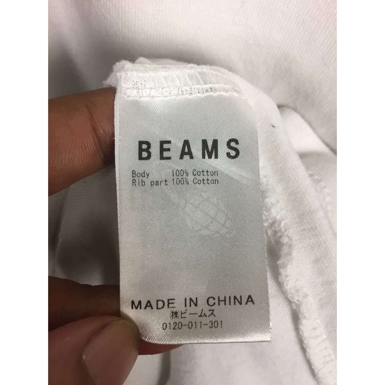 Beams Plus × Japanese Brand BEAMS Embroidered Logo Spell Out Long Sleeve Tee Size US S / EU 44-46 / 1 - 11 Thumbnail