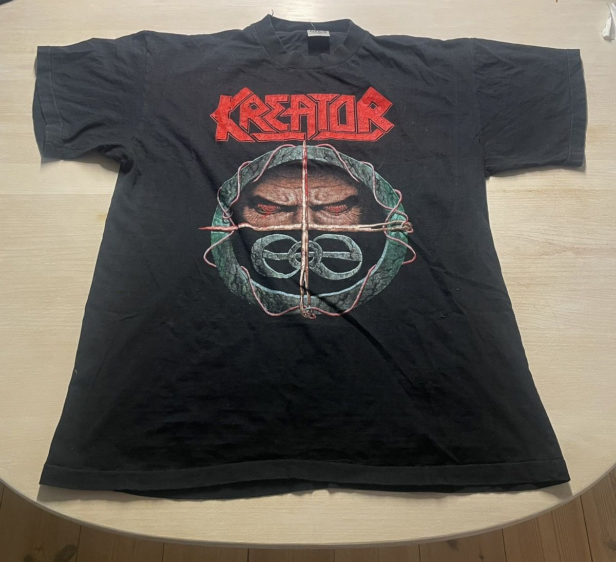 Band Tees Kreator 1990 Torture over Europe Tour shirt thrash metal Size US XL / EU 56 / 4 - 1 Thumbnail