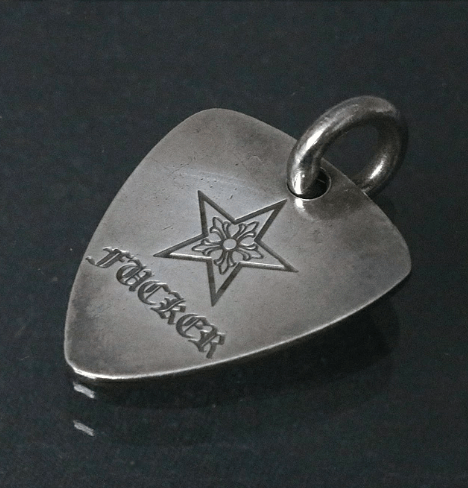 Chrome Hearts Chrome hearts silver Fucker guitar pick pendant Size ONE SIZE - 1 Thumbnail
