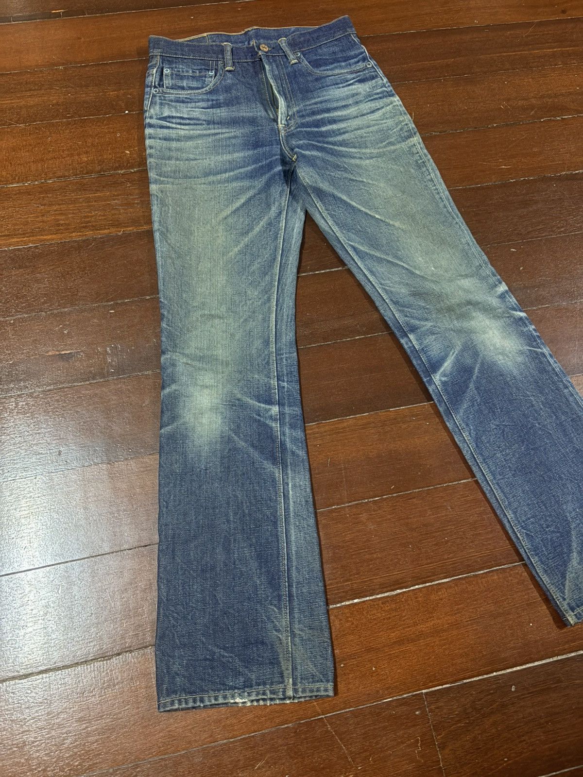 Warehouse Rare vintage Warehouse 107 nice feded rework distressed Size US 29 - 3 Thumbnail