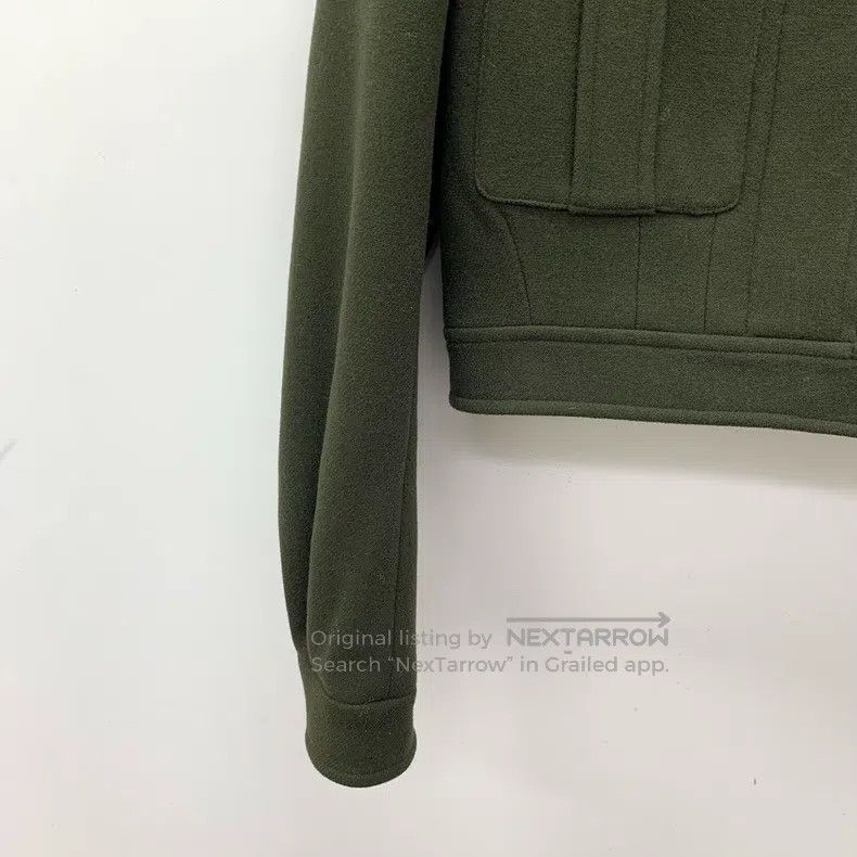 Saint Laurent Paris Saint Laurent Paris Dark Green Wool Collar Long-Sleeve Jac Size XS / US 0-2 / IT 36-38 - 4 Thumbnail