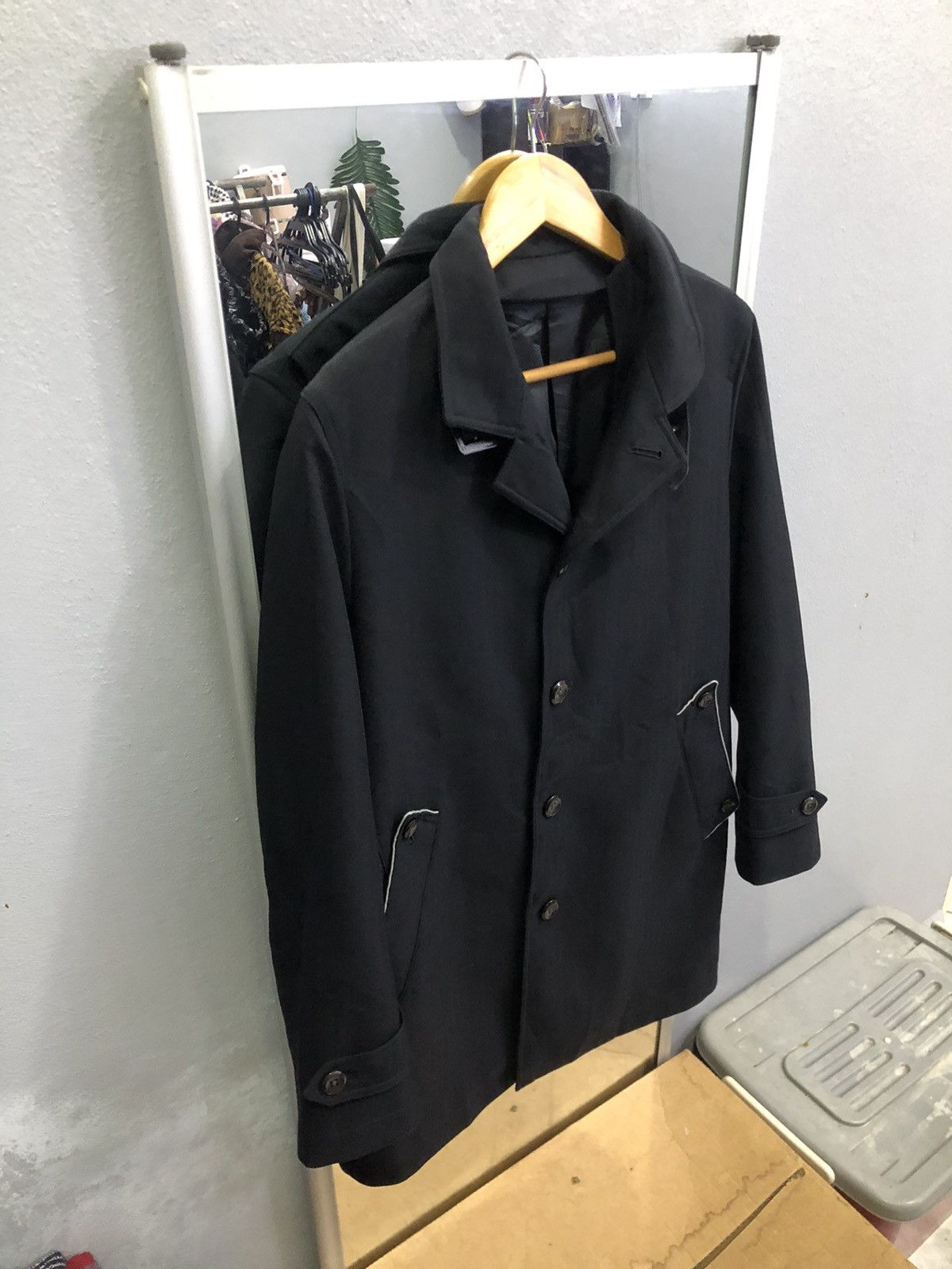 Japanese Brand Japanese Herringbone Convertible Stand Collar Coat Size US S / EU 44-46 / 1 - 3 Thumbnail