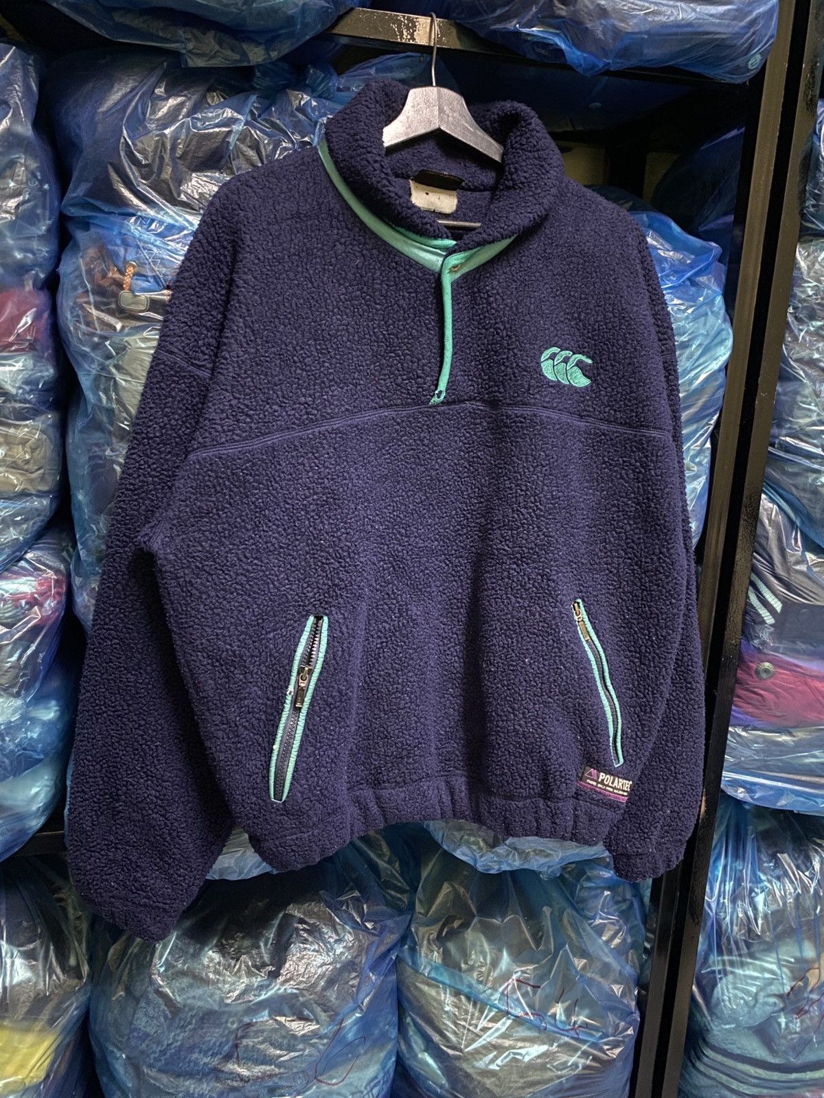 Canterbury of New Zealand VINTAGE CANTERBURRY 1/2 SNAP BUTTON POLARTEC FLEECE JACKET Size US M / EU 48-50 / 2 - 3 Thumbnail