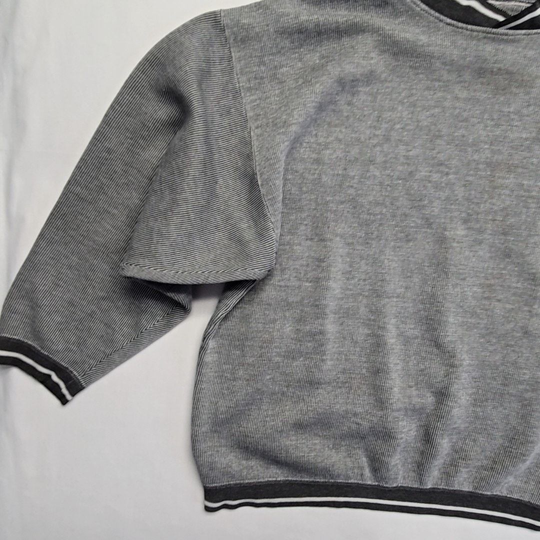 Vintage Vintage Kahneeta Sweatshirt Striped Gray Embroidered XL Size US XL / EU 56 / 4 - 5 Thumbnail