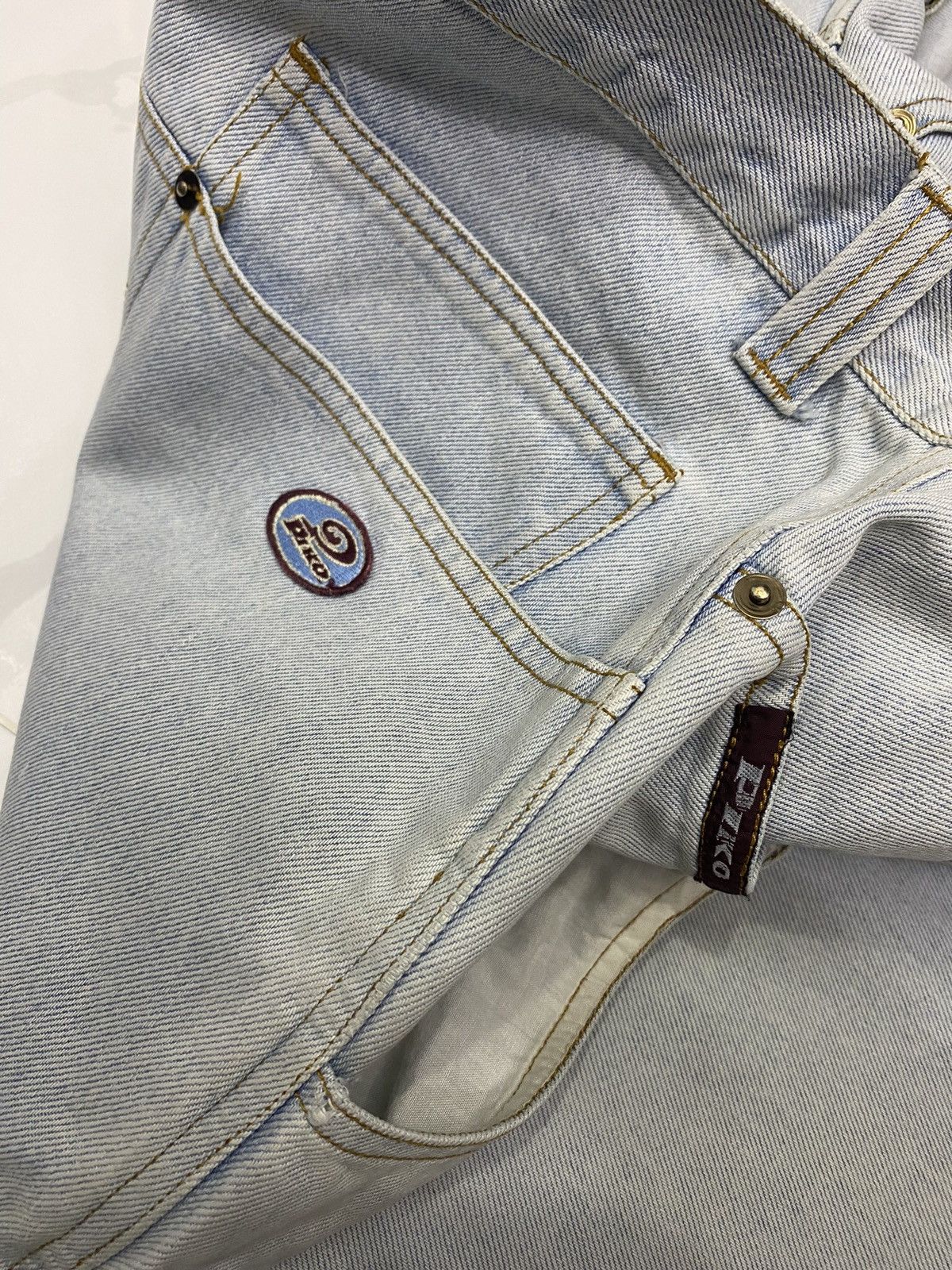 Hysteric Glamour BAGGY JEANS PIKO HAWAIIAN DISTRESSED DENIM BAGGY SKATER Size US 32 / EU 48 - 10 Thumbnail