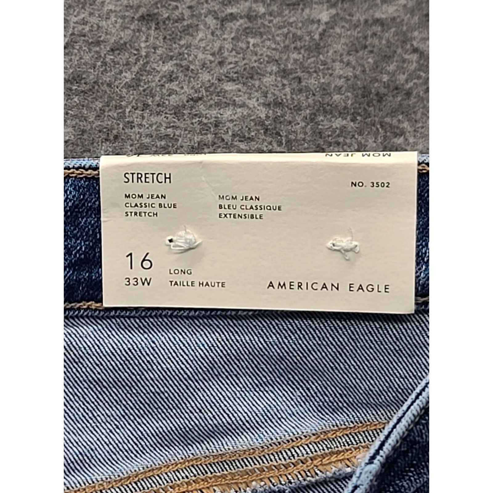 American Eagle Outfitters American Eagle Outfitters Mom Jean Womens 16 33x29 Relaxed Fit High Rise Ankle Stretch Blue Denim 90s Retro Size 38" / US 16 / IT 52 - 2 Thumbnail