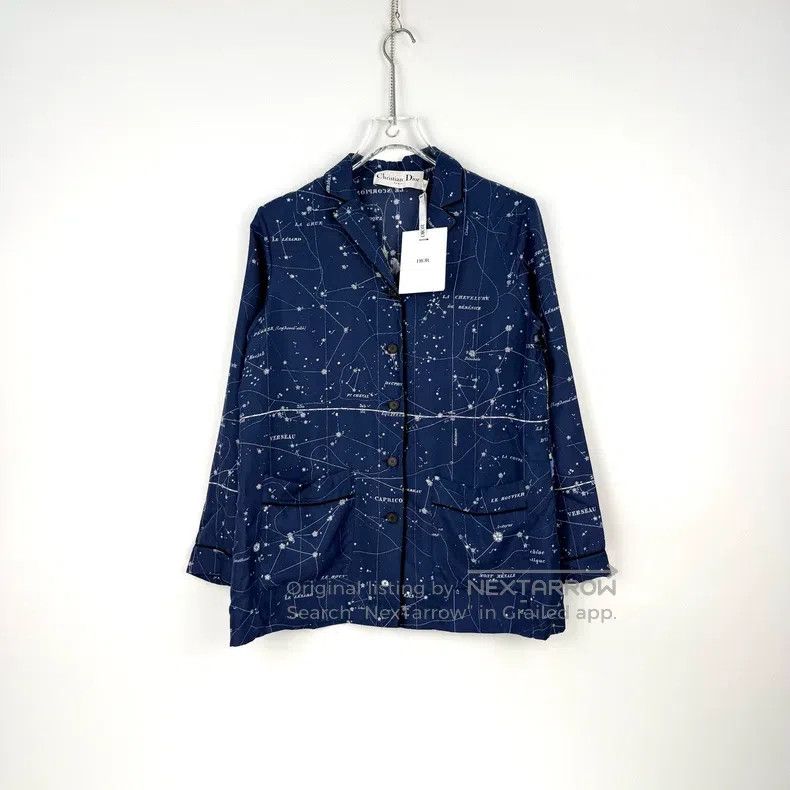 Dior Dior Blue constellation mulberry silk shirt Size XXS / US 00 / IT 34 - 3 Thumbnail