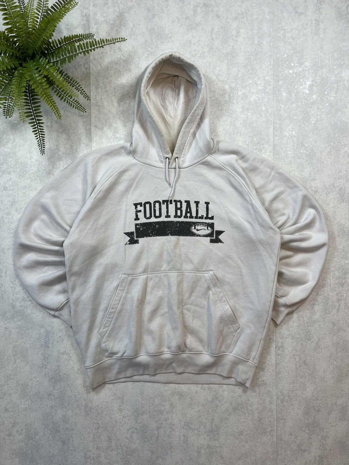 Nike × Vintage 00s Nike Football Vintage Y2K Oversized Retro Hoodie Size US L / EU 52-54 / 3 - 1 Thumbnail