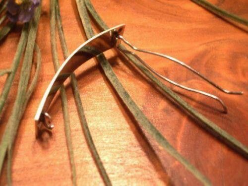 Designer Rectangular Sterling Silver Modernist Hair Clip Comb Size ONE SIZE - 2 Thumbnail