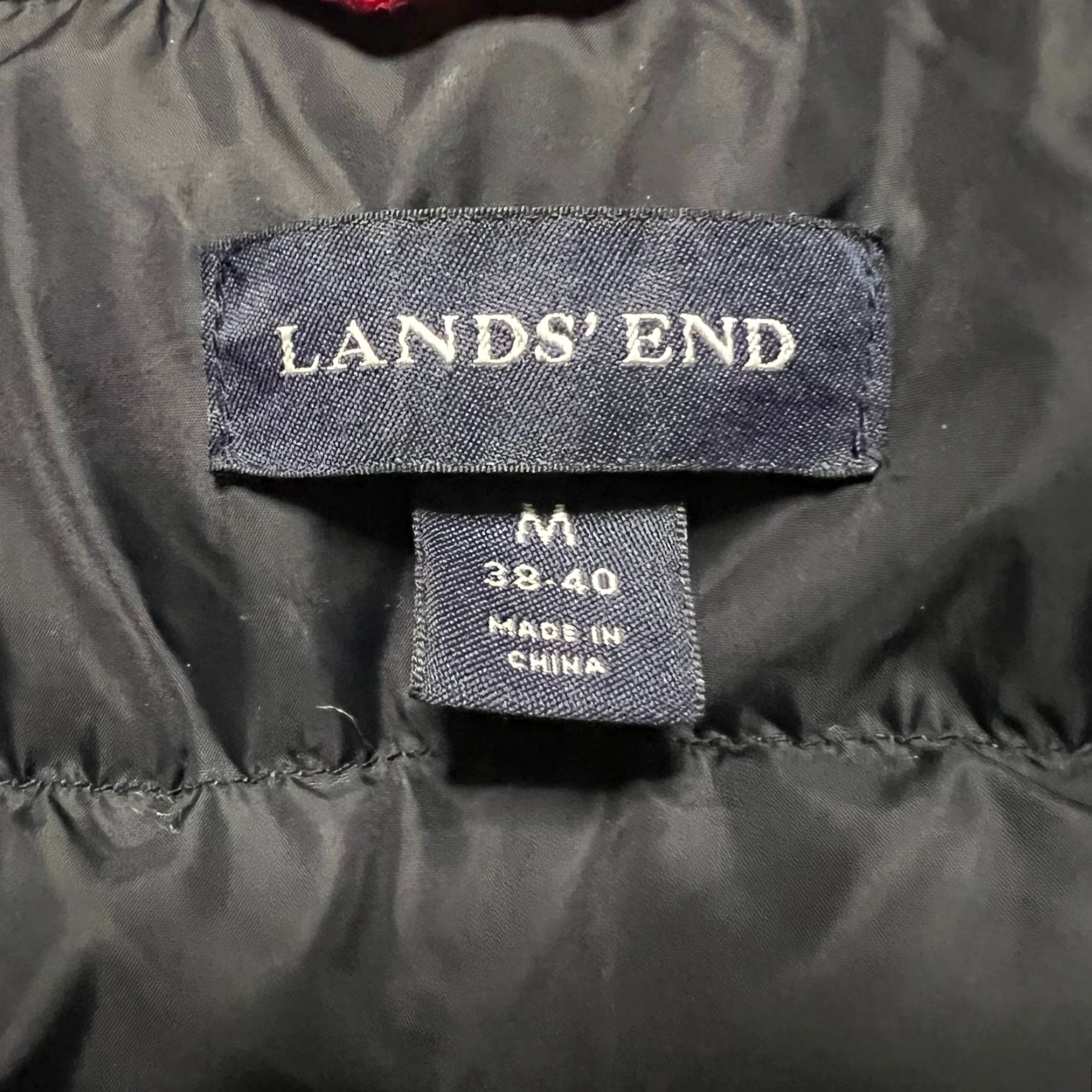 Lands' End Lands' End Jacket Puffer Black Men M 38-40 Down Coat Size US M / EU 48-50 / 2 - 7 Thumbnail