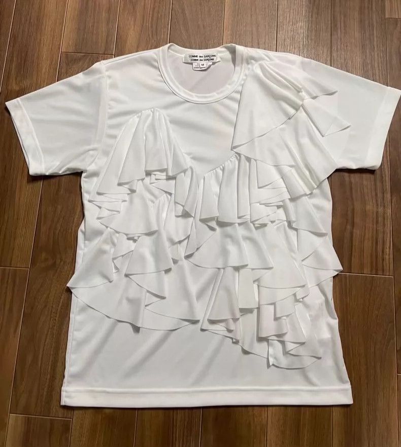 Comme des Garcons Comme Des Garcons Pleated lotus leaf short sleeved shirt Size M / US 6-8 / IT 42-44 - 1 Thumbnail