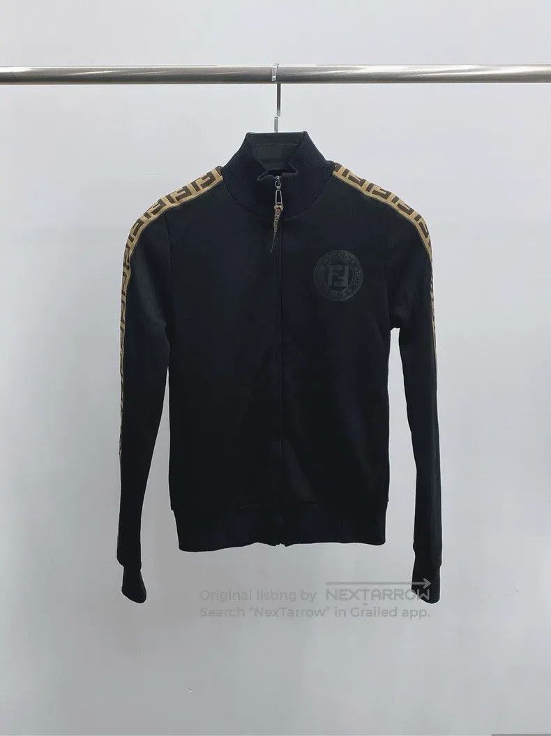 Fendi Fendi Black side-stripe single-breasted jacket Size XXS / US 00 / IT 34 - 1 Thumbnail
