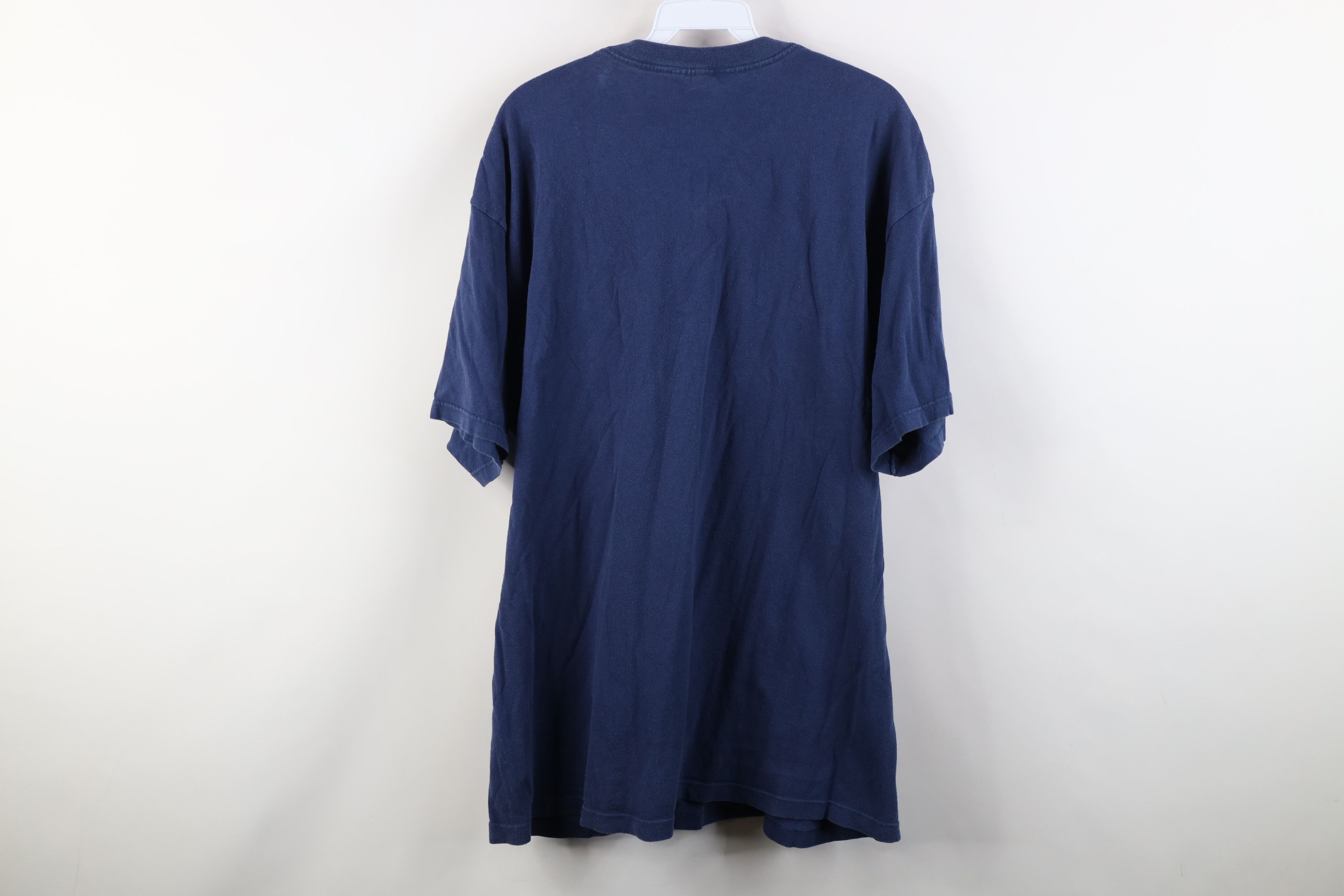 Nike Vintage 90s Nike Scott Center Big Swoosh T-Shirt Blue USA Size US L / EU 52-54 / 3 - 12 Thumbnail