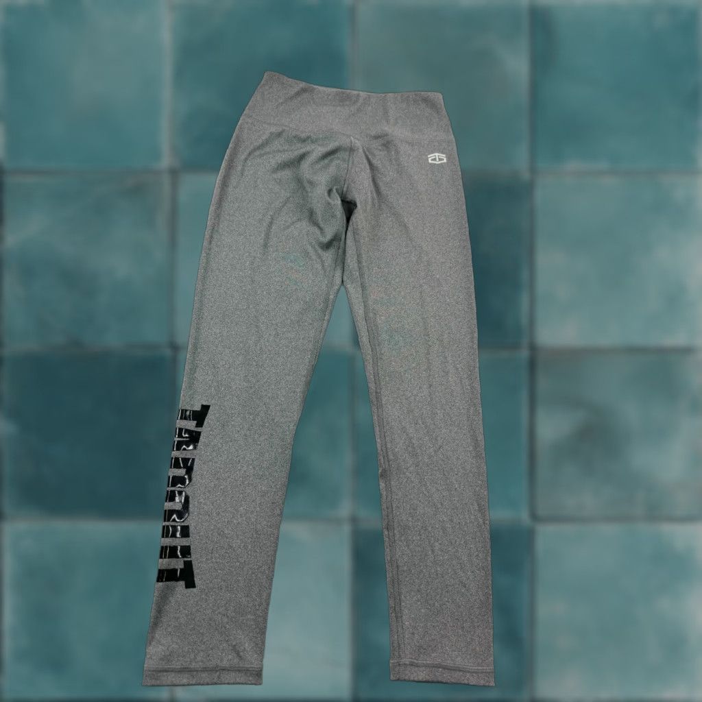 Tapout Tapout Leggings Womens Medium Gray Stretch Active Yoga Gym Workout High Waisted Size 32" / US 10 / IT 46 - 1 Thumbnail