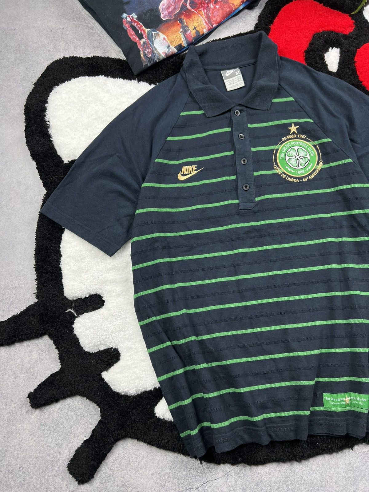 Nike Nike FC Celtic Scotland Blockcore Football Y2K Soccer Tee Size US M / EU 48-50 / 2 - 2 Thumbnail