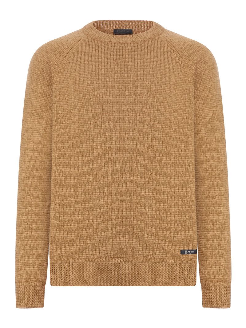 Prada CREW NECK SWEATER IN VIRGIN WOOL Size US M / EU 48-50 / 2 - 1 Thumbnail
