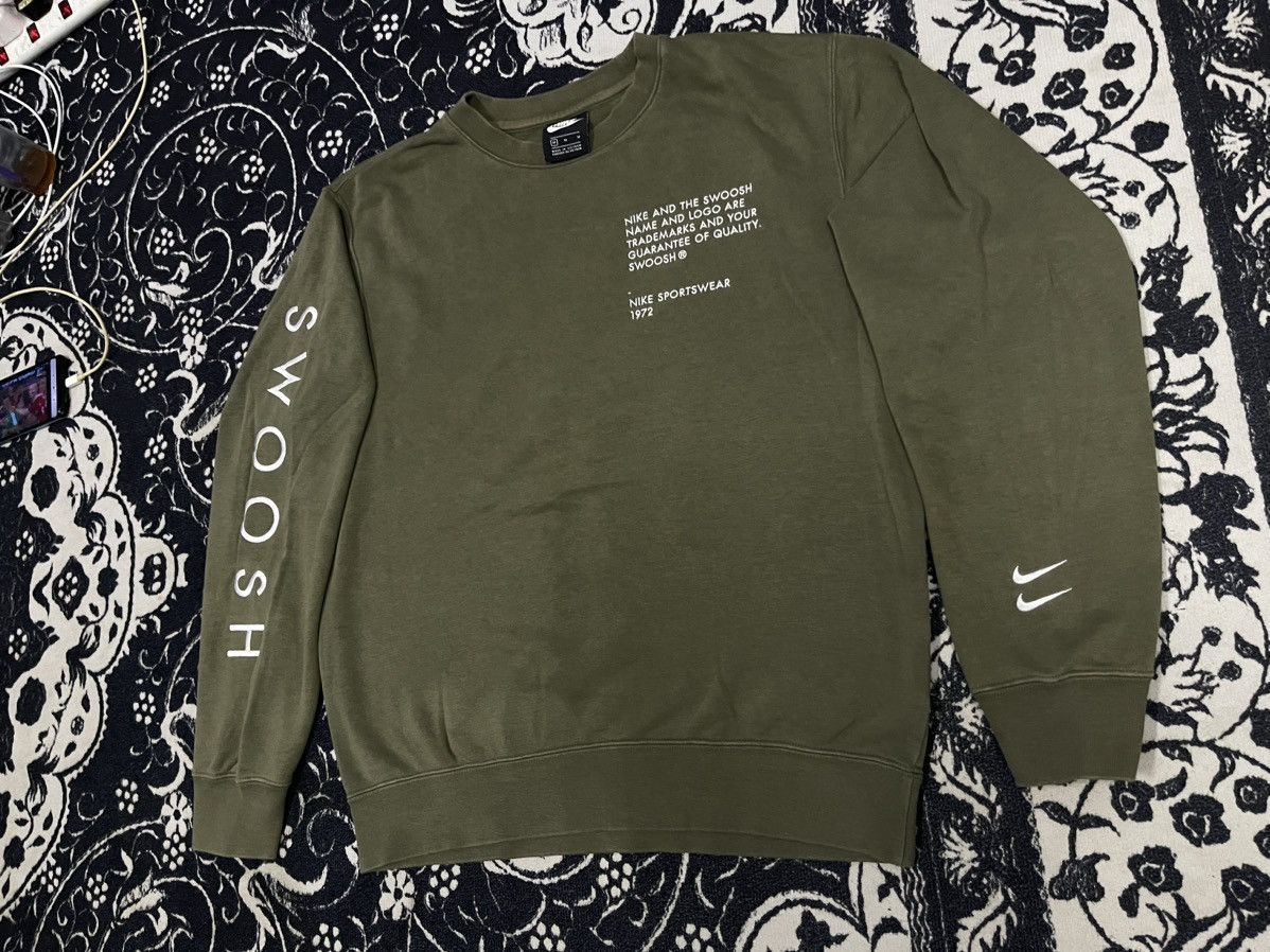 Nike × Vintage Y2K OG NIKE DOUBLE SWOOSH GREEN COLOUR NICELY FADED Size US M / EU 48-50 / 2 - 5 Thumbnail