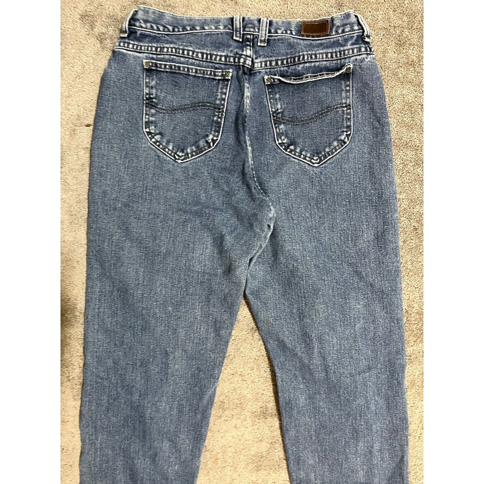 Lee VINTAGE Lee Original Relaxed Jeans 10M Womens Blue Denim 30" Inseam 5-Pocket Belt Loops Mens? Womens Size 32" / US 10 / IT 46 - 2 Thumbnail