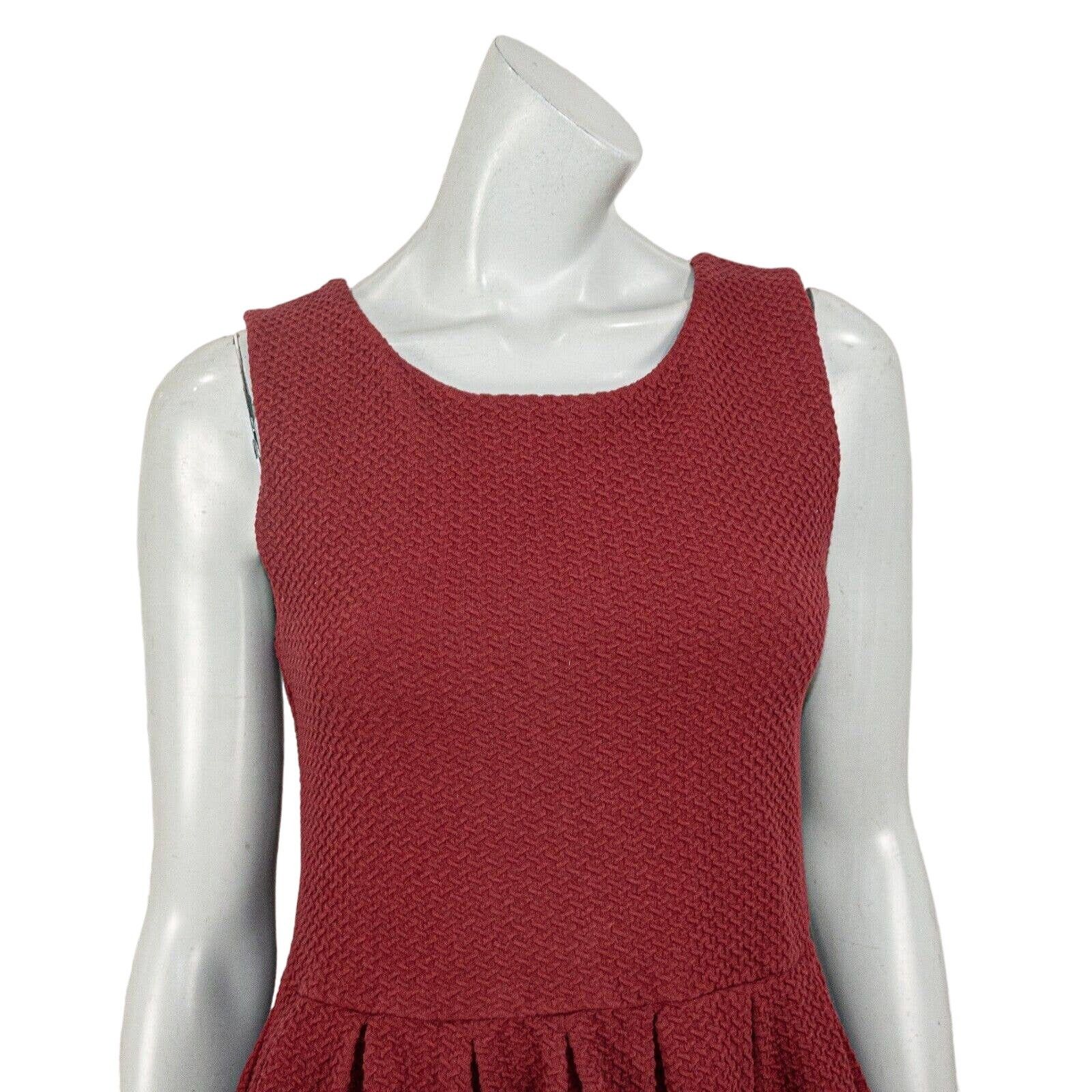 Ganni GANNI Women's Red Textured Dress Sleeveless Size L Size L / US 10 / IT 46 - 8 Thumbnail