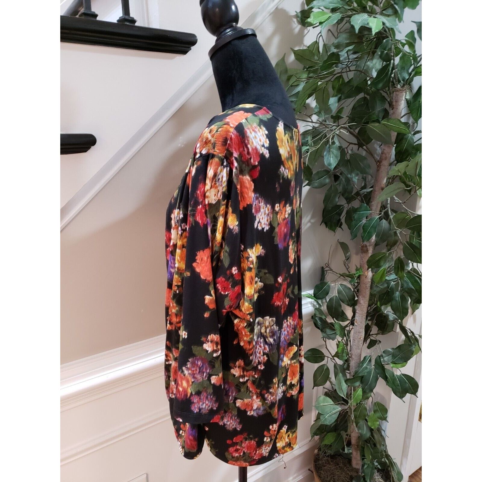 Other New Directions Polyester Round Neck Long Sleeve Blouse 3X Size 3XL / US 20-22 - 7 Thumbnail