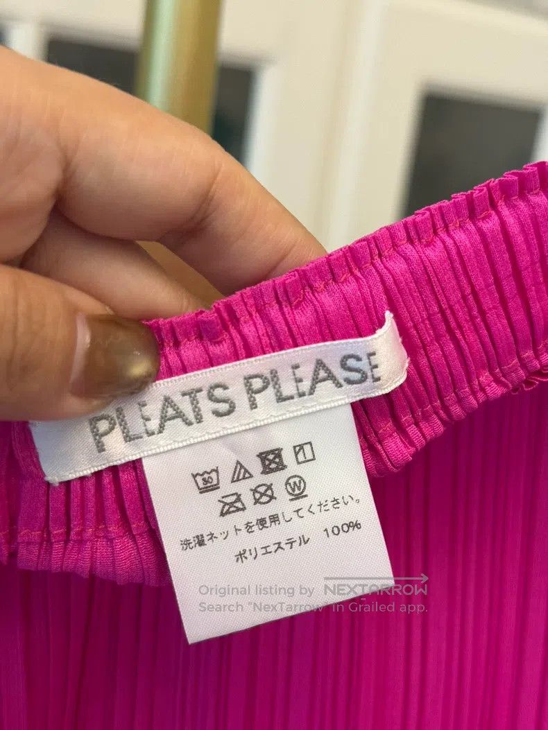 Issey Miyake Issey Miyake size:1 Iridescent Pink Midi Skirt Size 31" - 2 Thumbnail