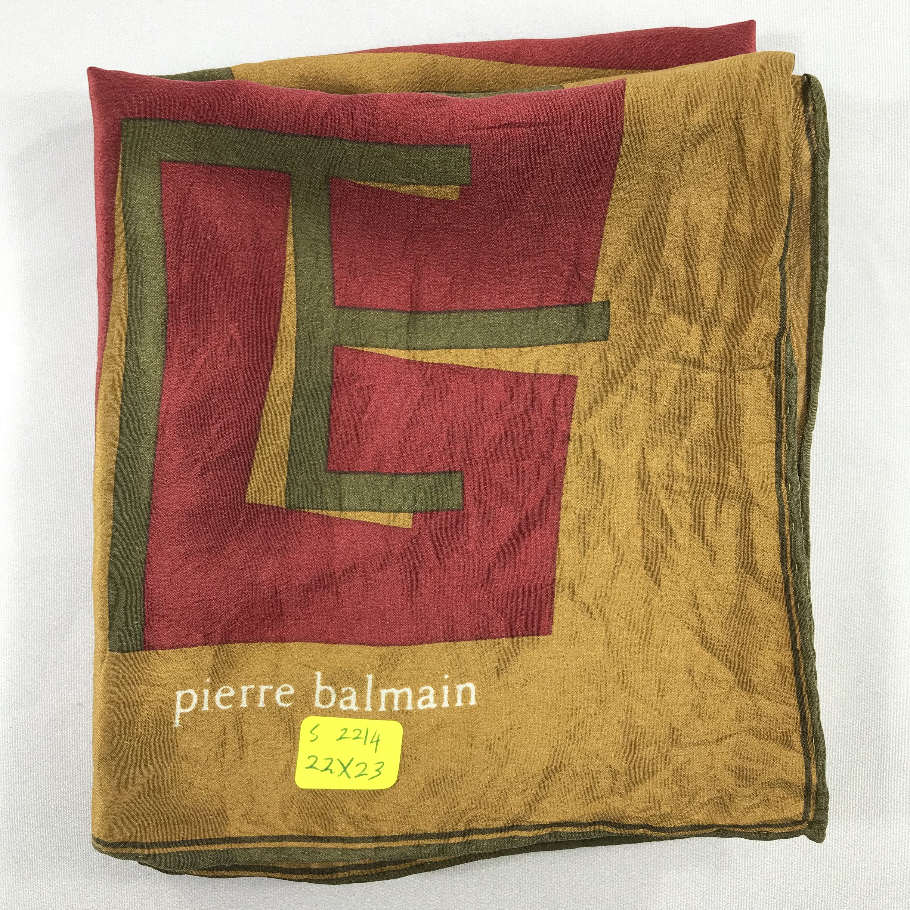 Pierre Balmain × Vintage Pierre Balmain Bandana / Handkerchief / Neckerchief - S2214 Size ONE SIZE - 6 Thumbnail