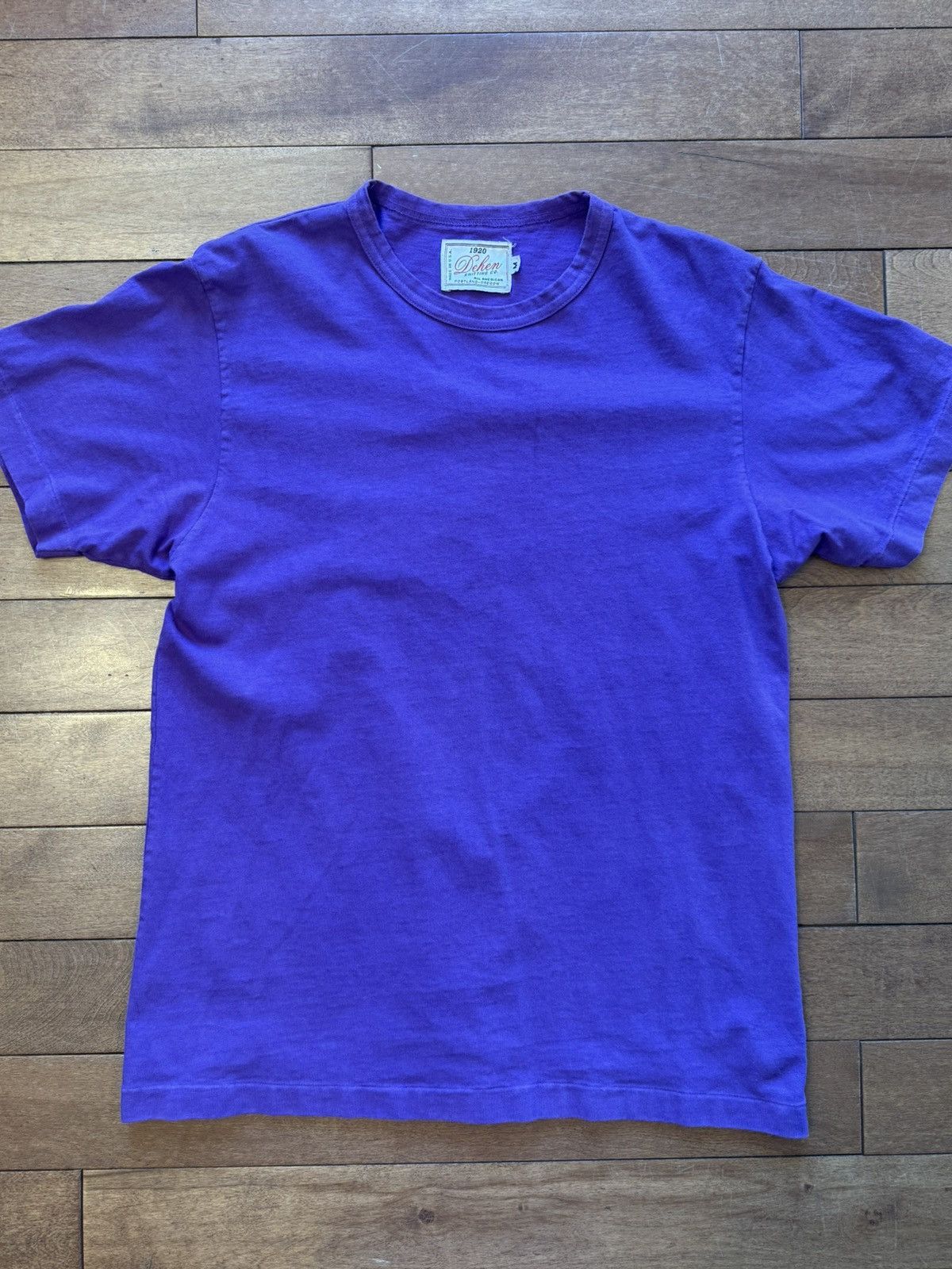 Dehen 1920 Dehen Tshirt Dyed Purple Size US M / EU 48-50 / 2 - 1 Thumbnail