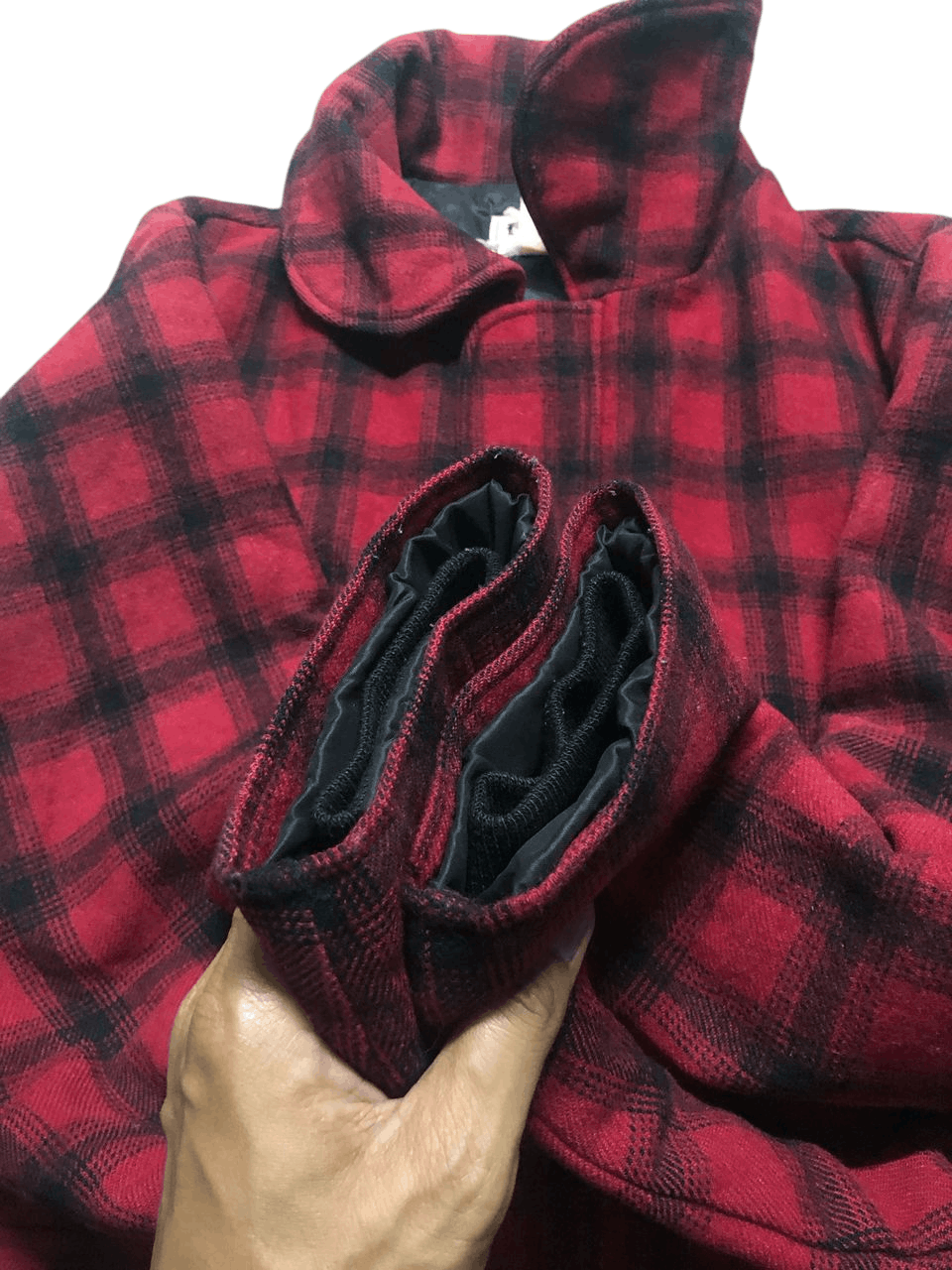 L.L. Bean VINTAGE LL.BEAN PLAID MACKINAW HUNTING 80s WOOL COAT JACKET Size US M / EU 48-50 / 2 - 12 Thumbnail