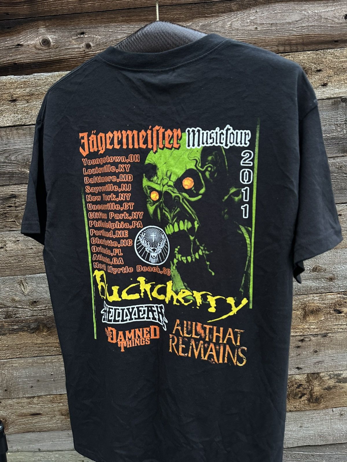 Band Tees × Vintage Vintage 00s Y2K Jaegermeister Band Tee Tour Size US L / EU 52-54 / 3 - 7 Thumbnail